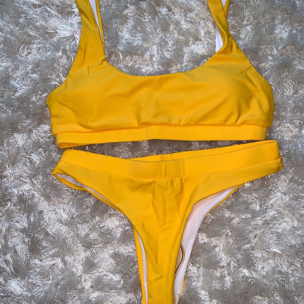 Yellow bikini
